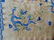 Chinese carpet, ivory field with blue striped border - 3