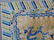 Chinese carpet, ivory field with blue striped border - 4