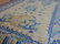 Chinese carpet, ivory field with blue striped border - 6