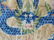 Chinese carpet, ivory field with blue striped border - 8