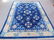 Chinese carpet, blue with beige border