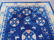 Chinese carpet, blue with beige border - 2