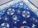 Chinese carpet, blue with beige border - 3