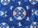 Chinese carpet, blue with beige border - 5