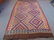 Flat weave rug, 2 panels sown together