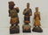 Lot 14 Chinese hand painted carved wood figures, - 2