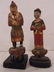 Lot 14 Chinese hand painted carved wood figures, - 3