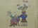 Asian, Chinese painting on silk, flowers - 2