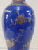 Chinese blue & gilt decorated porcelain vase - 3