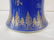 Chinese blue & gilt decorated porcelain vase - 4