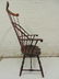 Antique comb Windsor arm chair, rare - 8