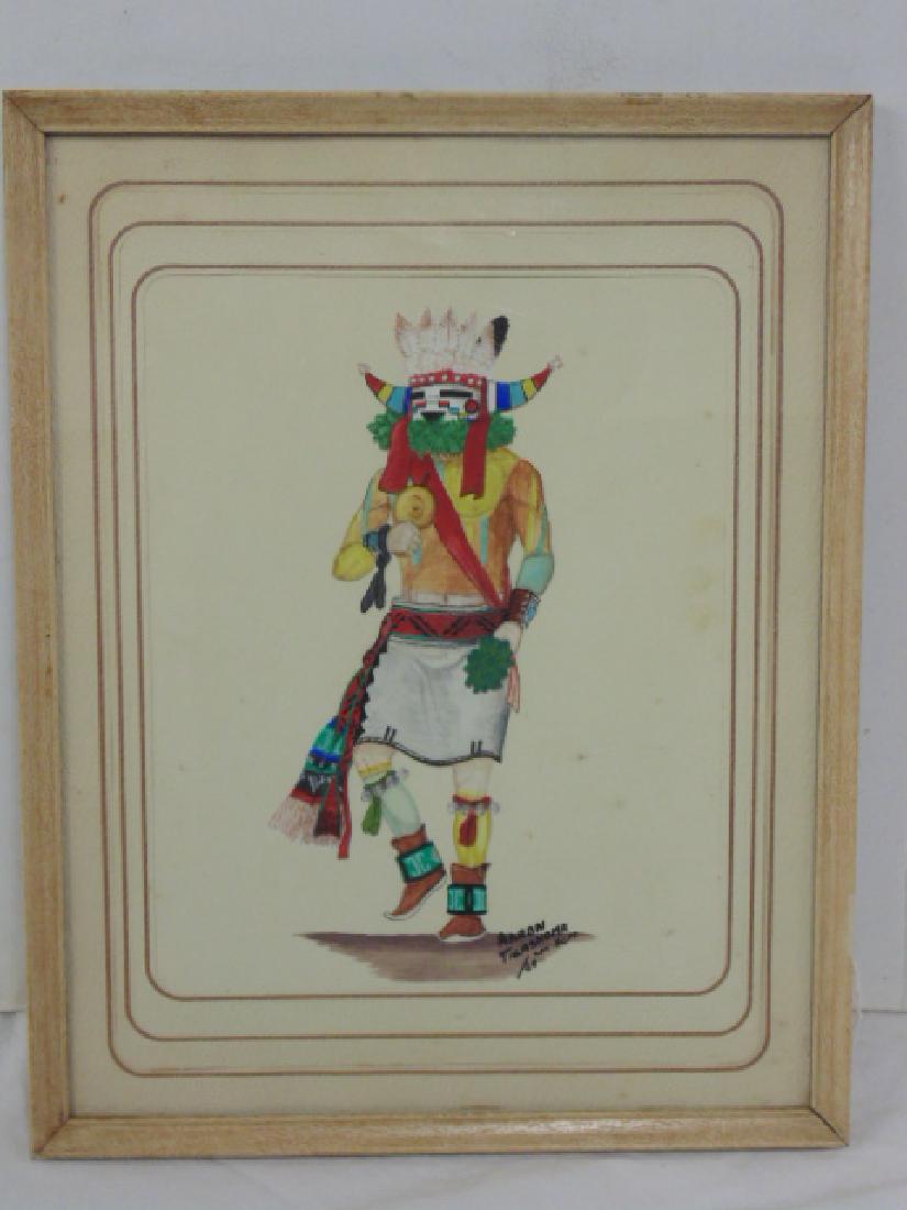 Watercolor, Indian, AaronTalashoma, Hopi (1 of 4)