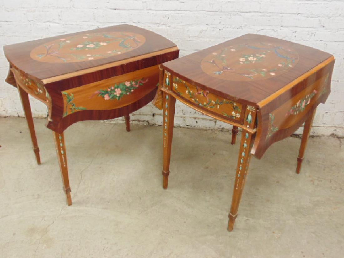 Pair contemporary paint decorated Pembrokes (1 of 6)