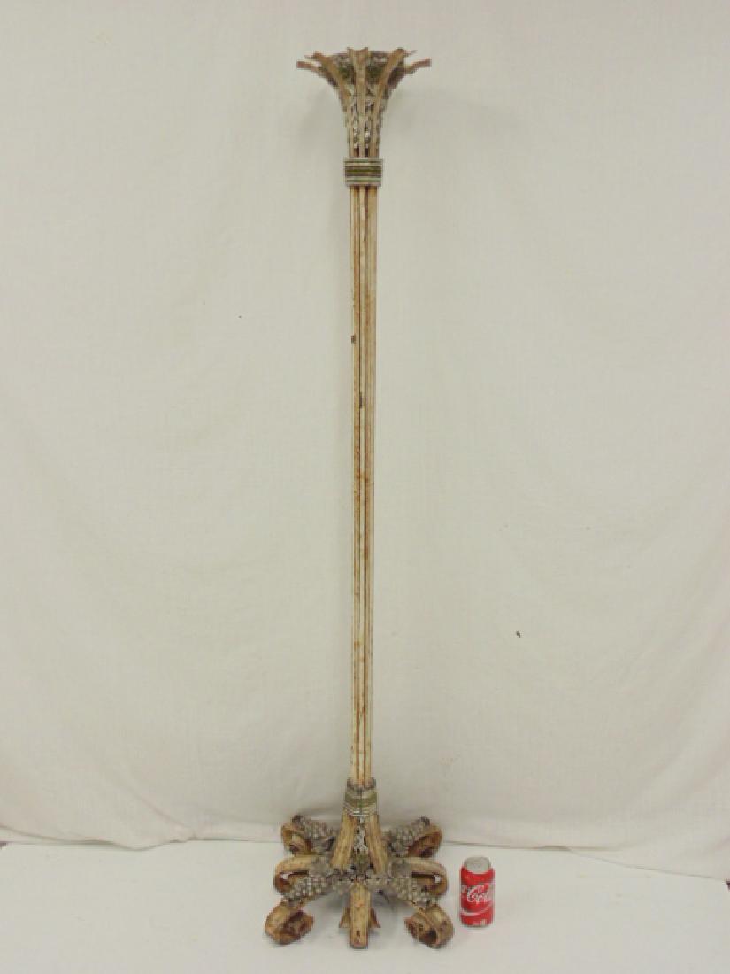 J.E.Caldwell painted iron torchier floor lamp (1 of 10)