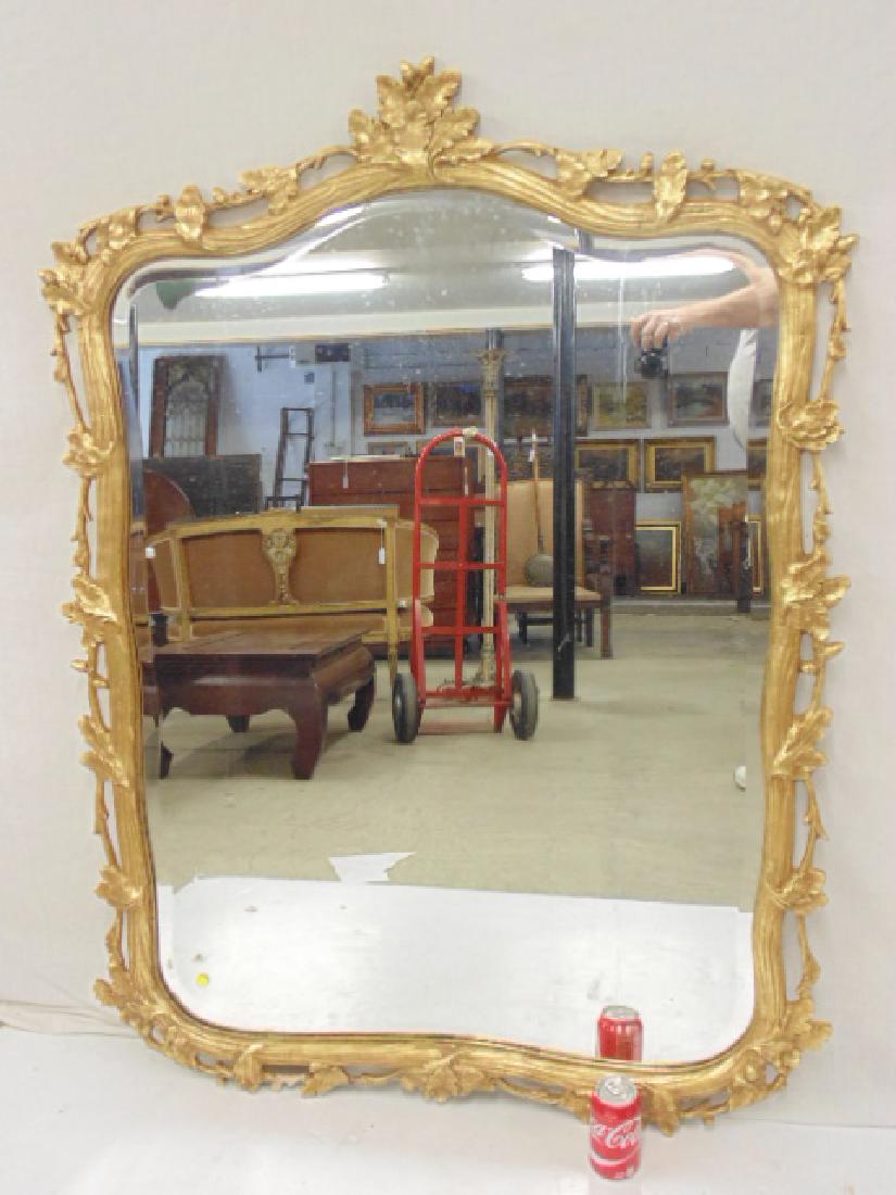 Large gilt mirror with oak leaf & acorn frame (1 of 9)