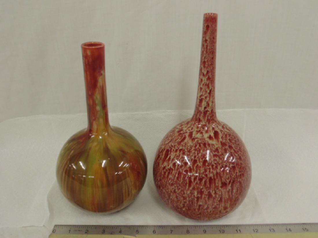 2 art pottery glazed vases, Bretby, England (1 of 6)