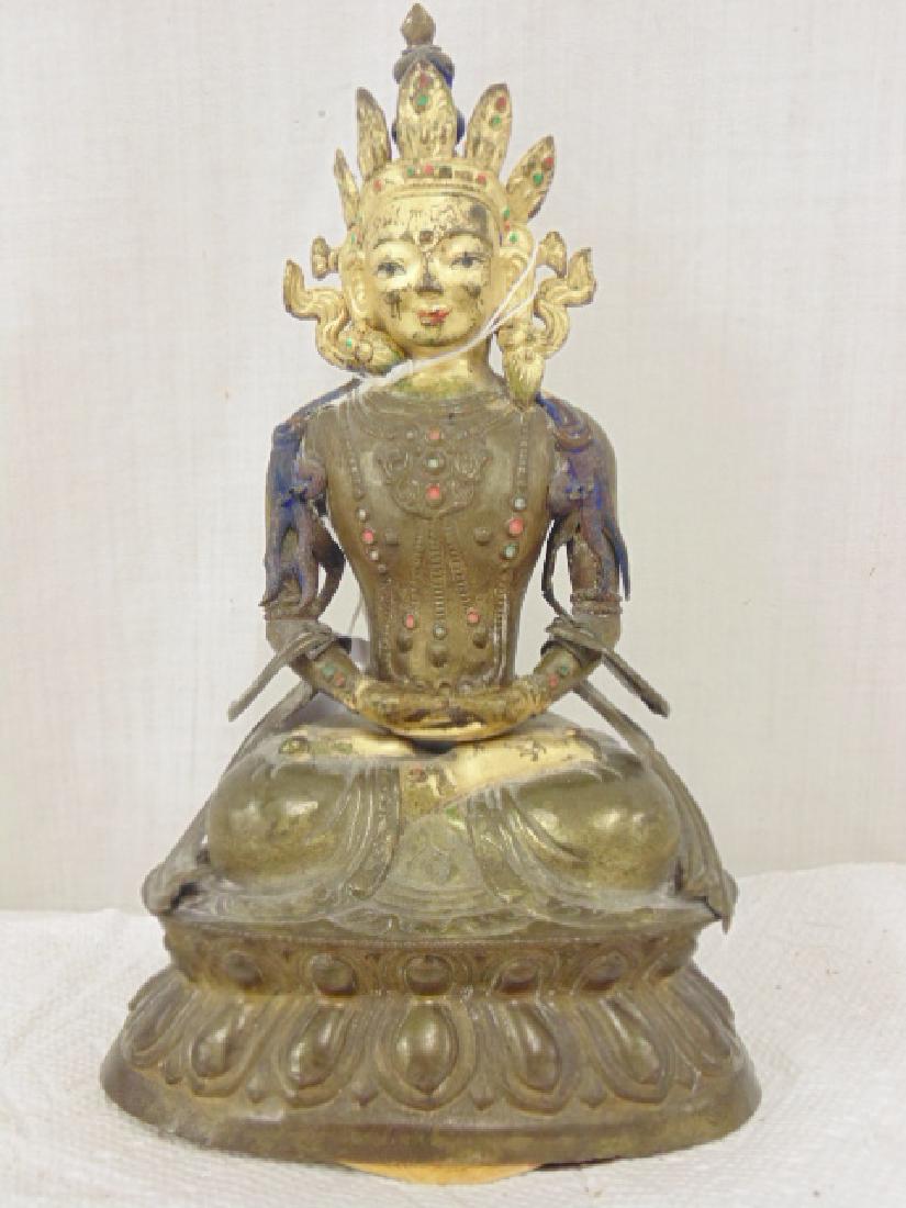 Bronze Asian, Thai Buddha, hollow, (1 of 6)