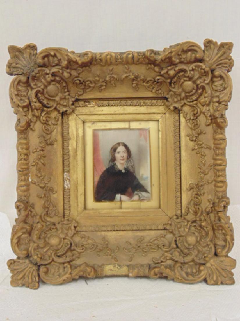 Miniature portrait, "portrait of Mollie McGruder," (1 of 6)