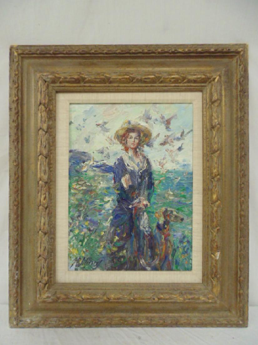 Painting, Paul Williams, "Blue Velvet", Weston CT, (1 of 8)