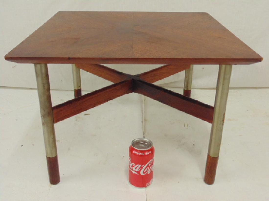 Mid Century square rosewood top side table (1 of 4)