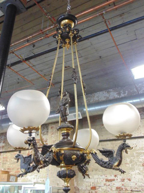 Gothic Revival chandelier, in restored condition (1 of 7)