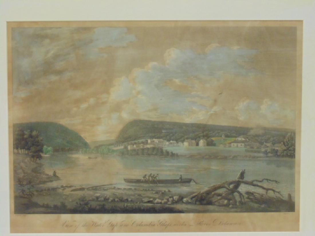 Lithograph, "View of the Water Gap and Columbia Glass (1 of 6)