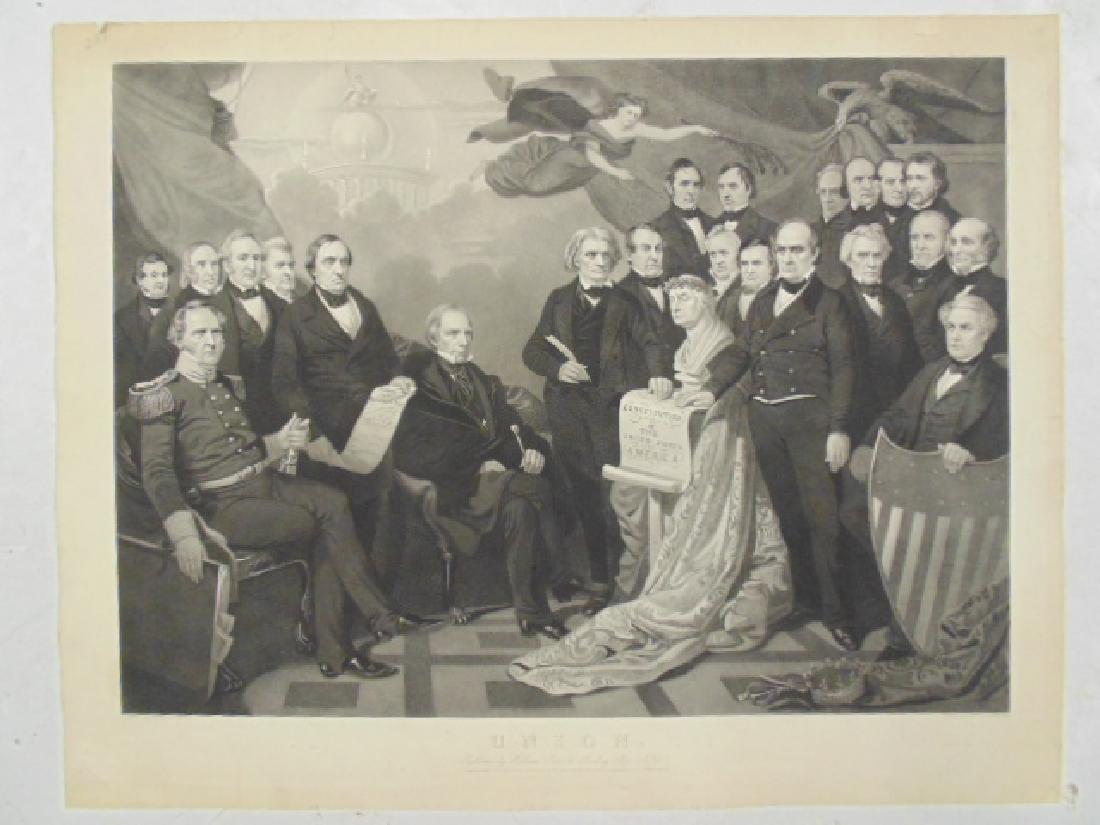 Engraving, "Union", by Henry S. Sadd after a painting (1 of 6)