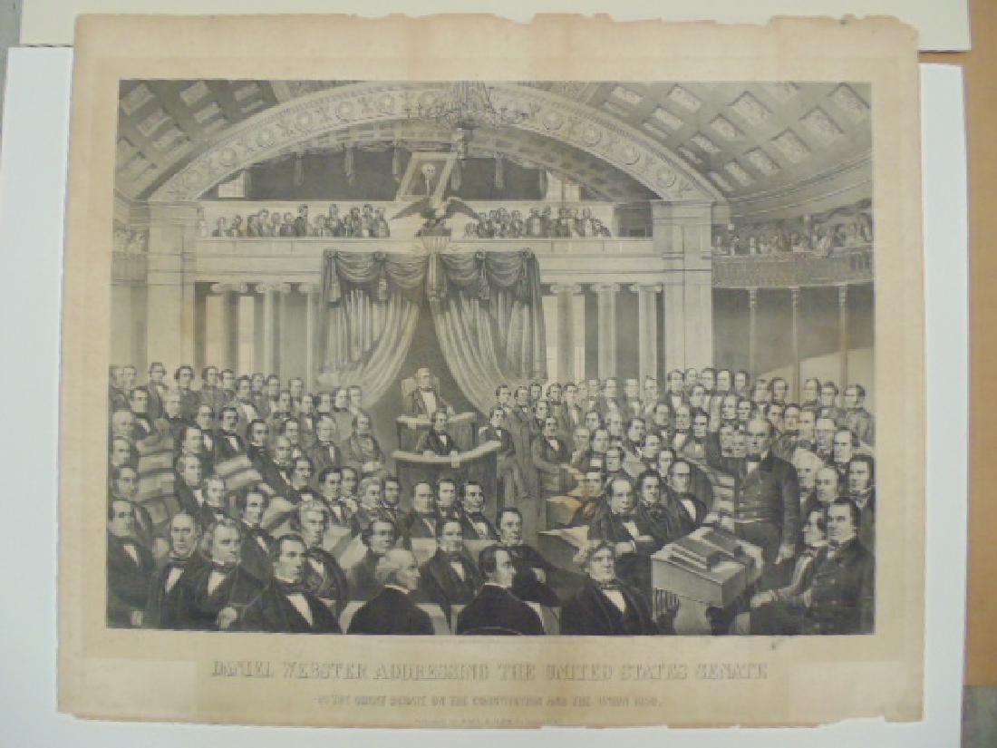 Engraving, "Daniel Webster addressing the United States (1 of 8)