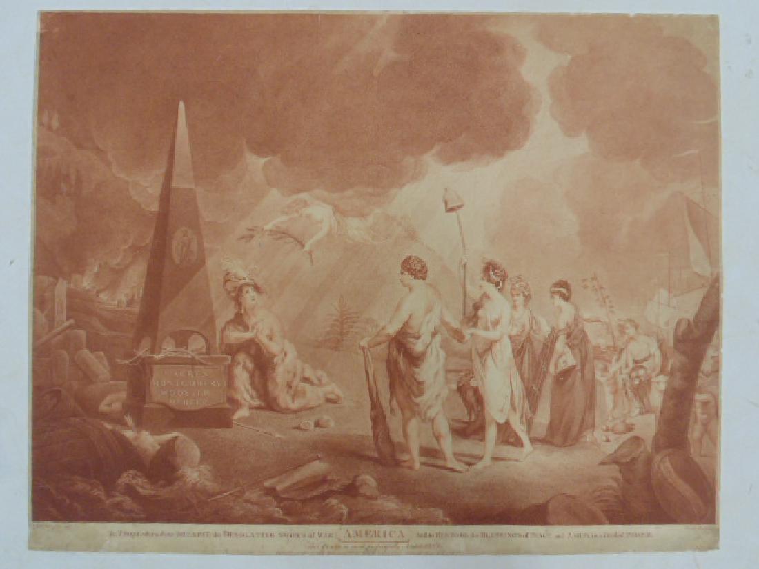 Engraving, "America. To those, who wish to sheathe the (1 of 7)