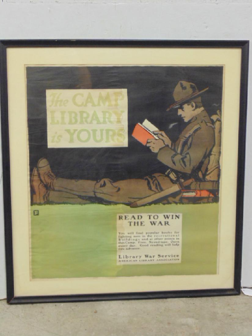 Poster, "The camp library is yours - Read to win the (1 of 5)