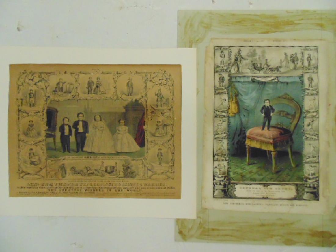 2 Currier & Ives prints, Branum's Traveling Museum (1 of 9)