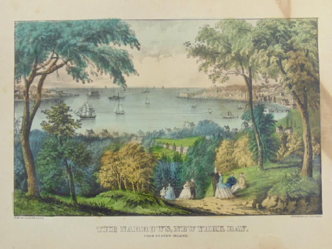 Currier & Ives print, "The Narrows, New York Bay, from (1 of 6)