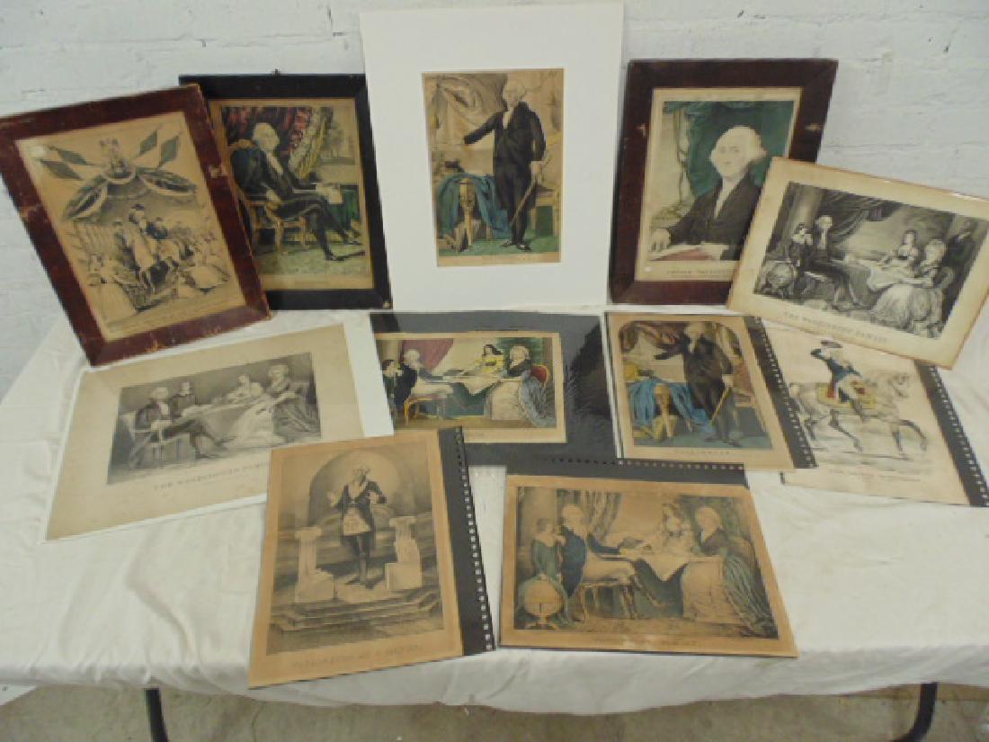 11 George Washington prints, by Currier & Ives, Kellogg (1 of 10)
