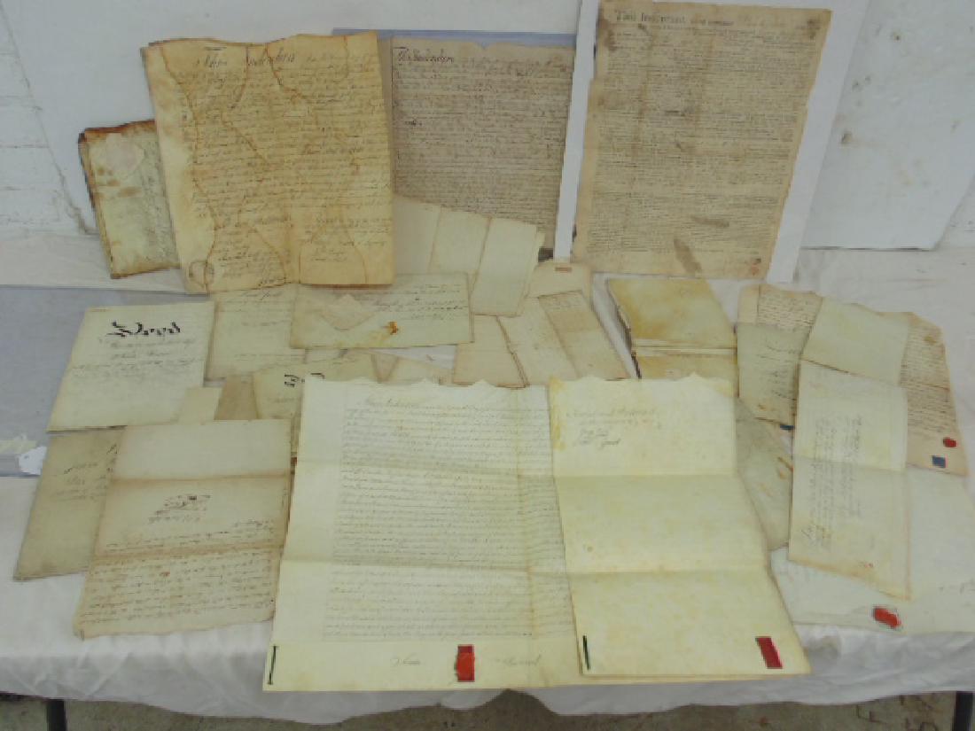 26 18th & 19th Century Indentures, many on vellum (1 of 8)