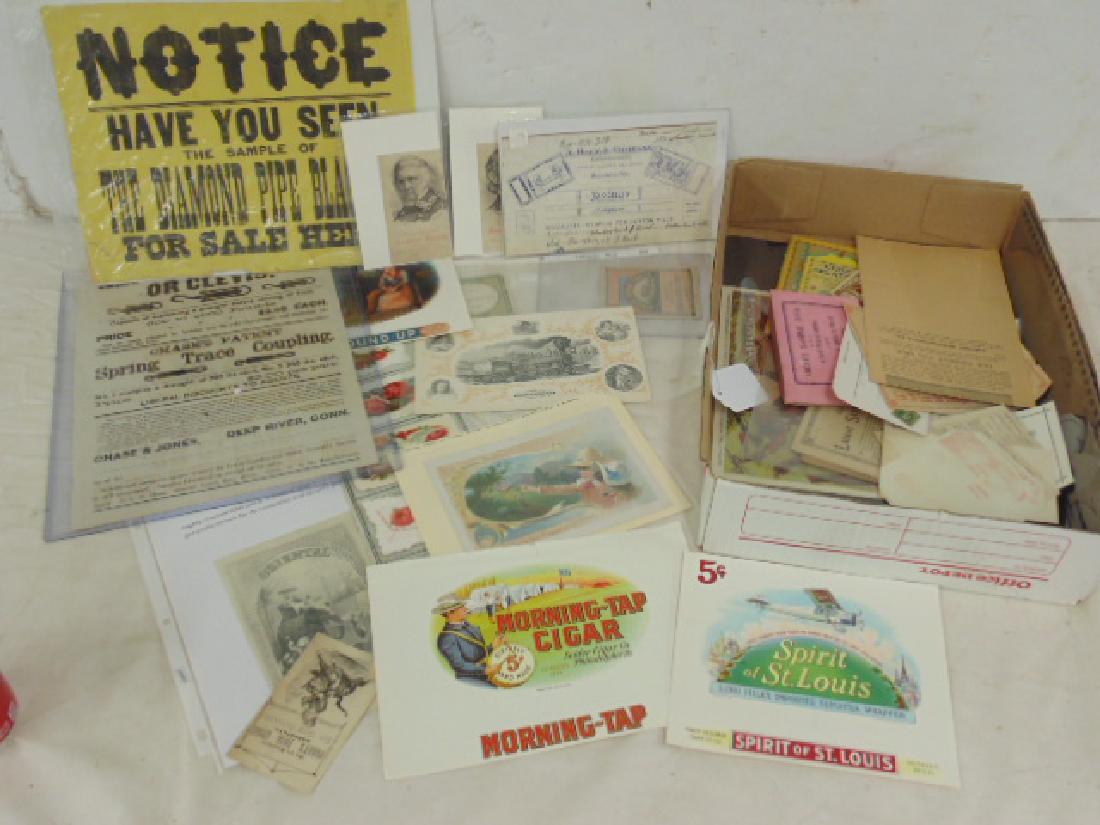 Ephemeral lot, trade cards, postcards, carte de visite, (1 of 8)