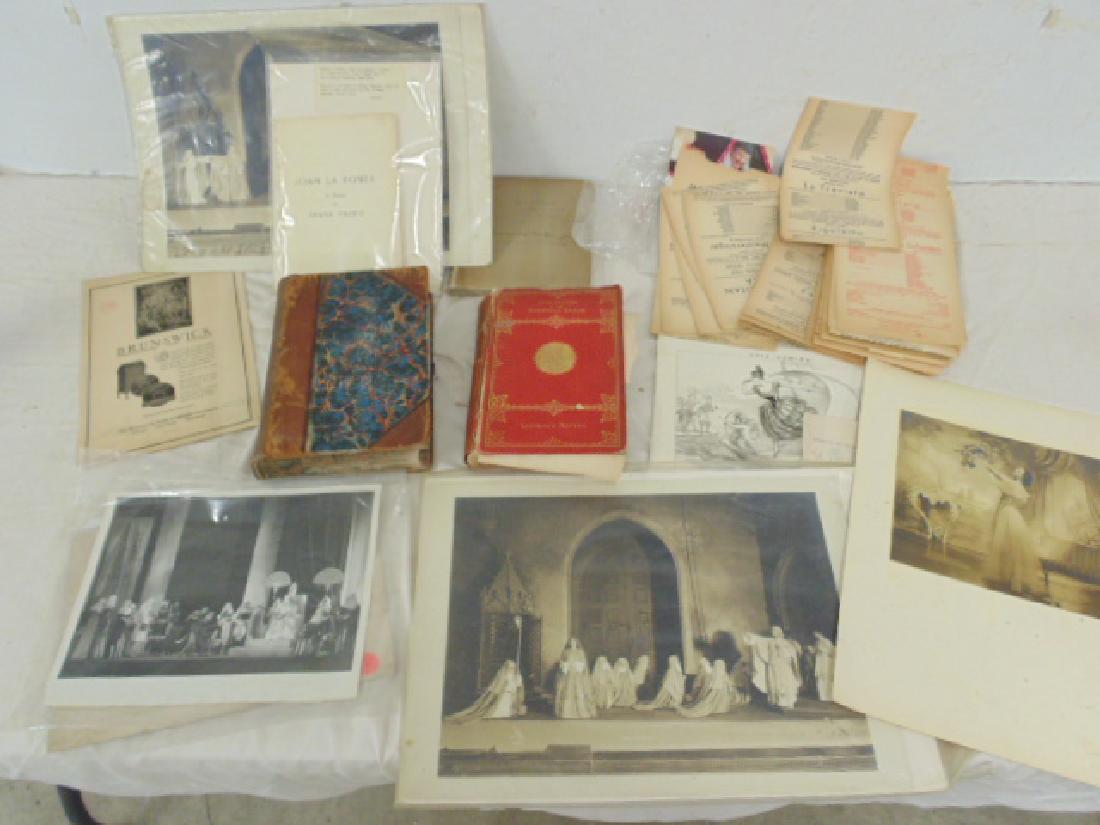 Opera & stage lot, includes books, prints, pamphlets & (1 of 8)