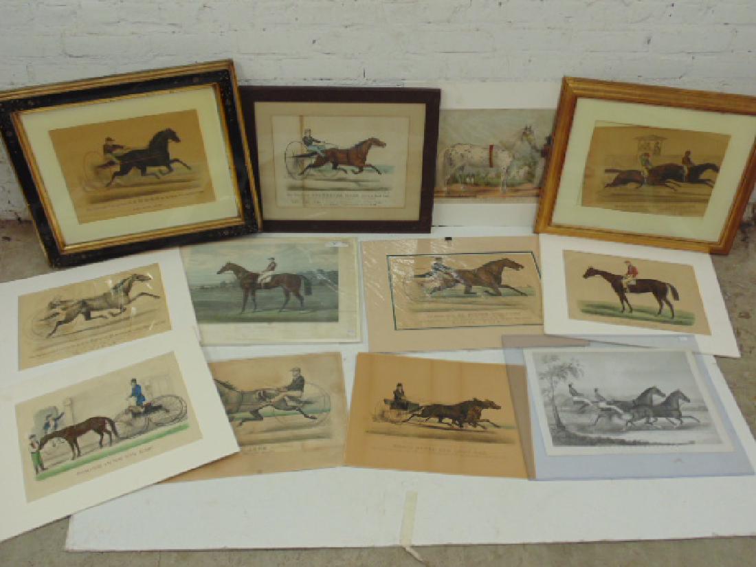 Horseracing prints by Currier & Ives & others including (1 of 8)