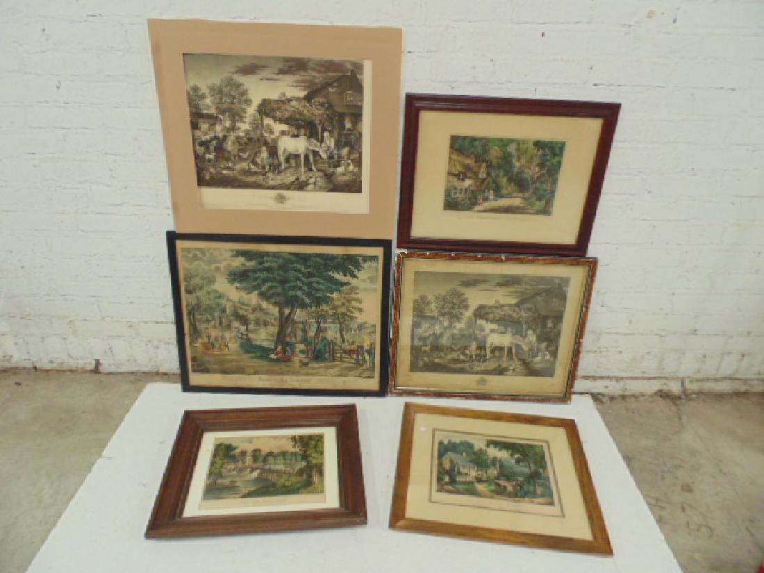 Currier & Ives lot, "The Old Oaken Bucket (10" by (1 of 8)