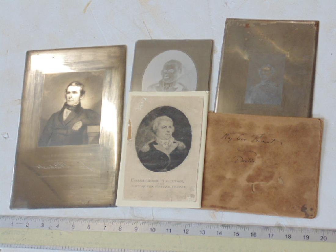 3 steel engraving plates, "Jacob A. Westervelt", "Maj. (1 of 3)