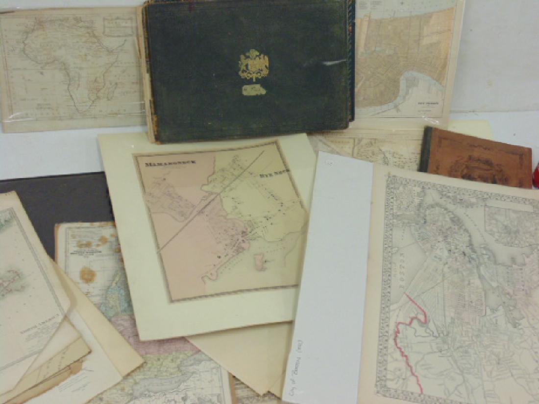 Large lot early maps, New Orleans, Boston, New York, (1 of 5)