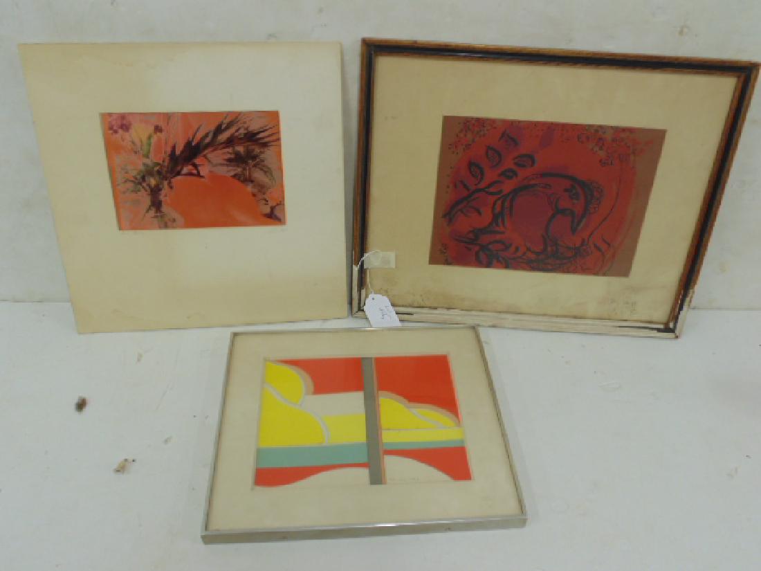 3 pieces modern art, signed Peter Chinni & other (1 of 3)