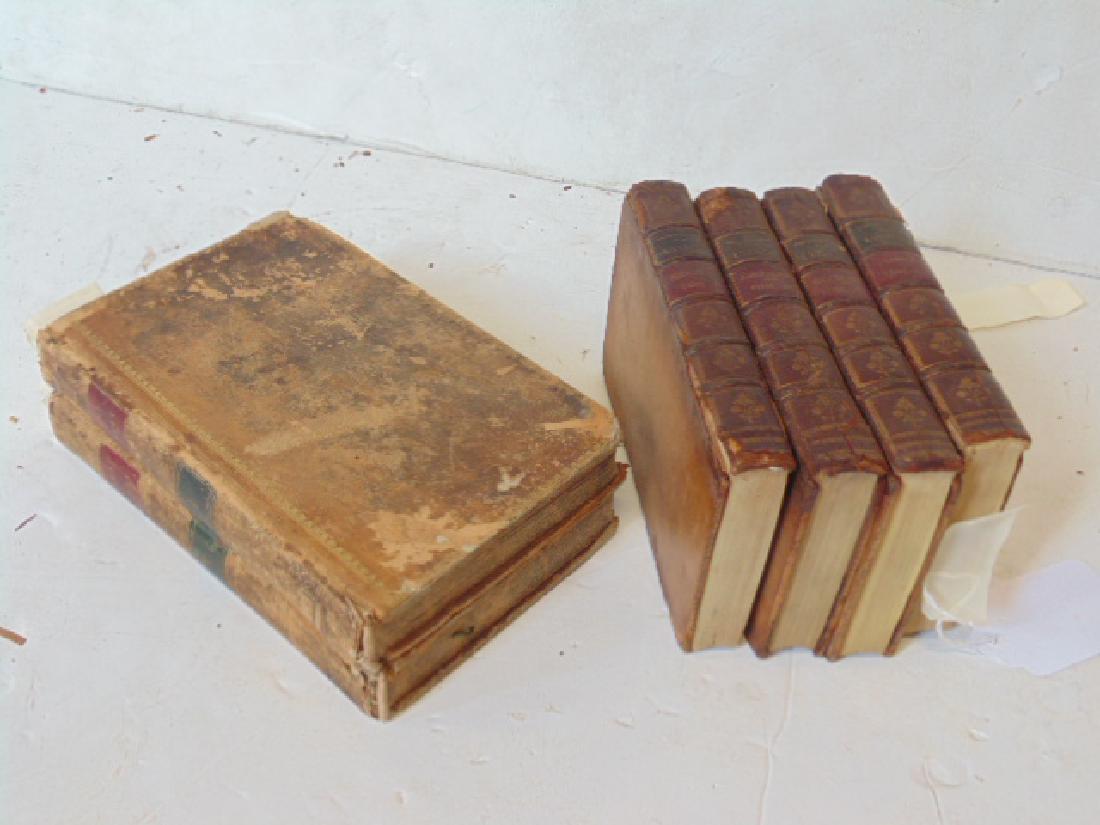 2 sets leather bound books, 4 volumes "Observations sur: 2 sets leather bound books, 4 volumes "Observations sur L'Italie" 1764 & 2 volumes, "Les Incas", 1810. All items sold as is as found, please refer to images for additional condition issues, all sales