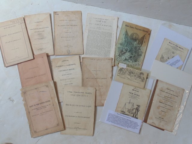 Lot pamphlets & booklets, Civil War & other subjects (1 of 6)