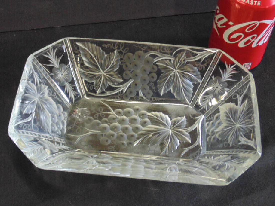 Tuthill oblong octagon shaped crystal dish (1 of 5)