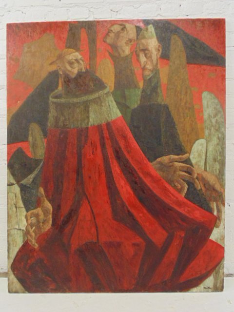 Painting, "The Judges", John Fenton, oil (1 of 9)