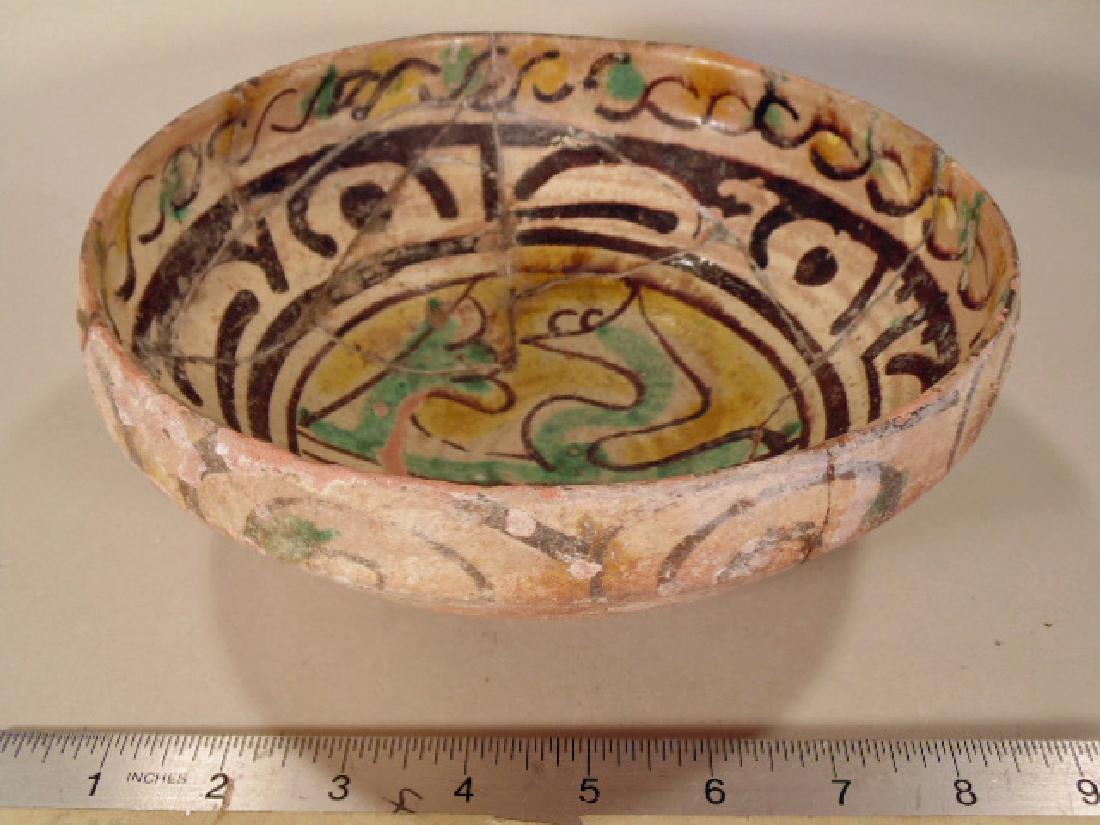 Islamic Ceramic bowl, North Africa, Tunisia, 1100-1200 (1 of 9)