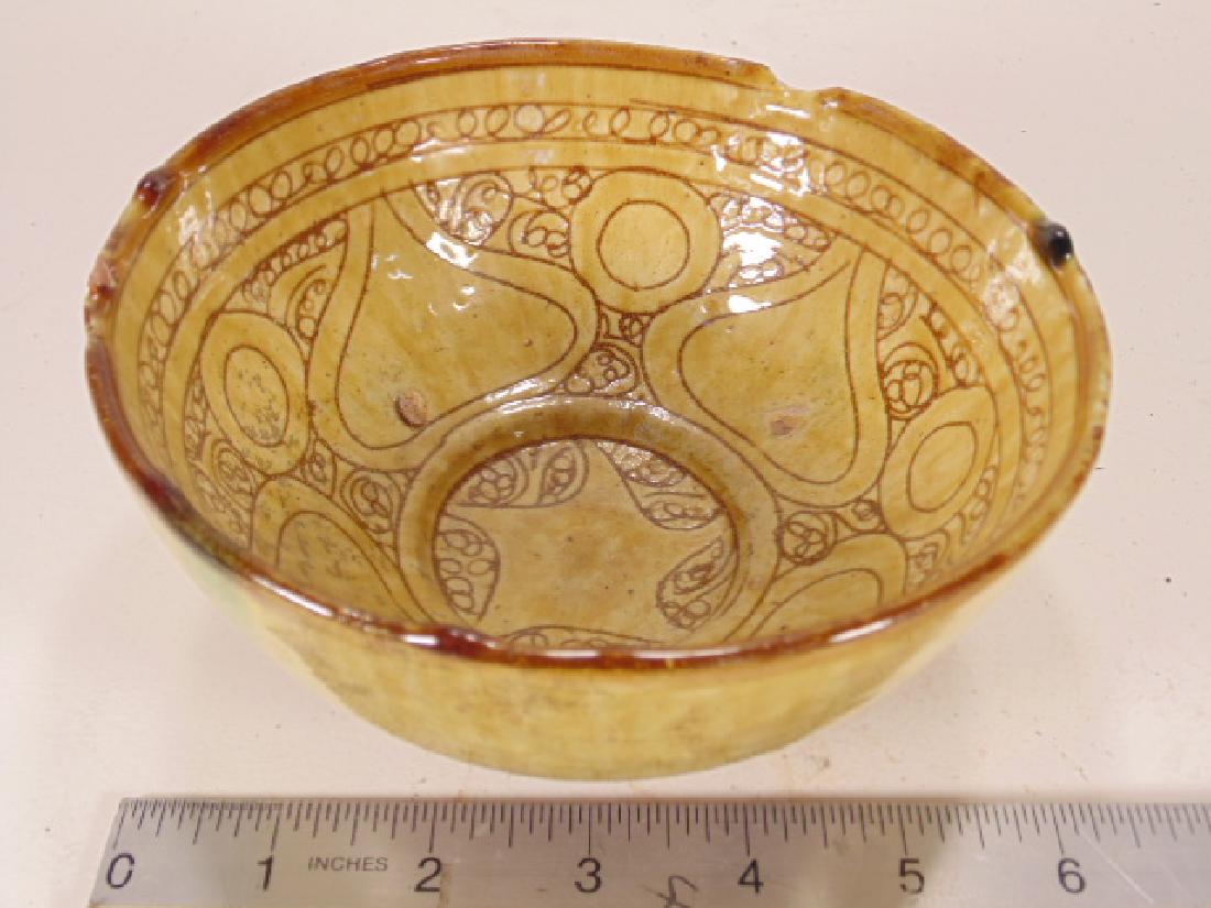 Syrian Islamic Ceramic Bowl, 1100-1150 AD, Sgraffiato (1 of 9)