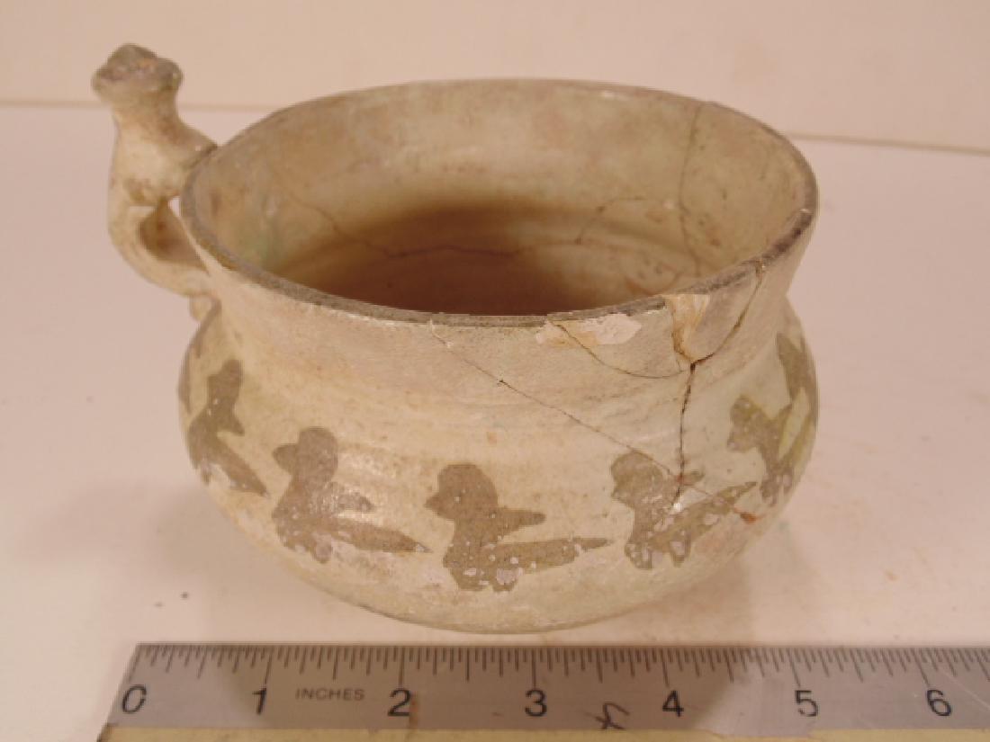 Nishapur Islamic Ceramic cup with ear, cream ware (1 of 7)