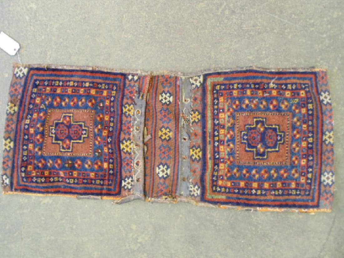 Persian camel bag, blue & red, 19.5" by 48" (1 of 5)