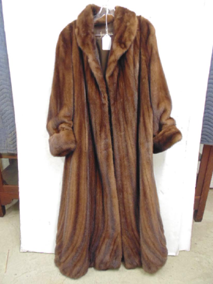 Neiman Marcus long mink coat size 16 good condition (1 of 6)